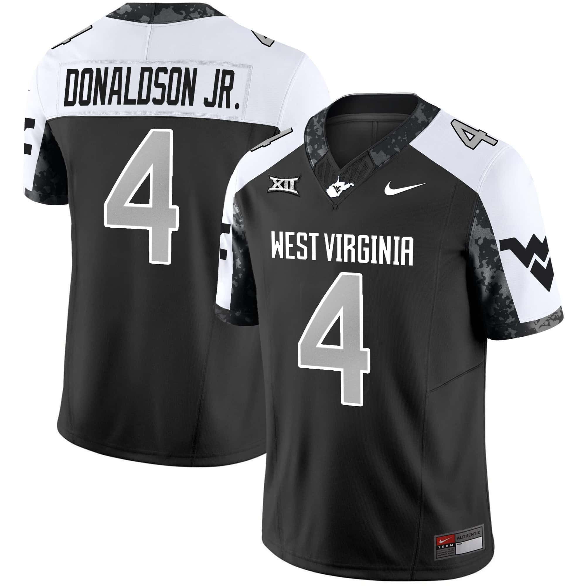 West Virginia Mountaineers 2024 Vapor Limited  Jersey V2 – All Stitched Alternate #4 CJ Donaldson Jr.