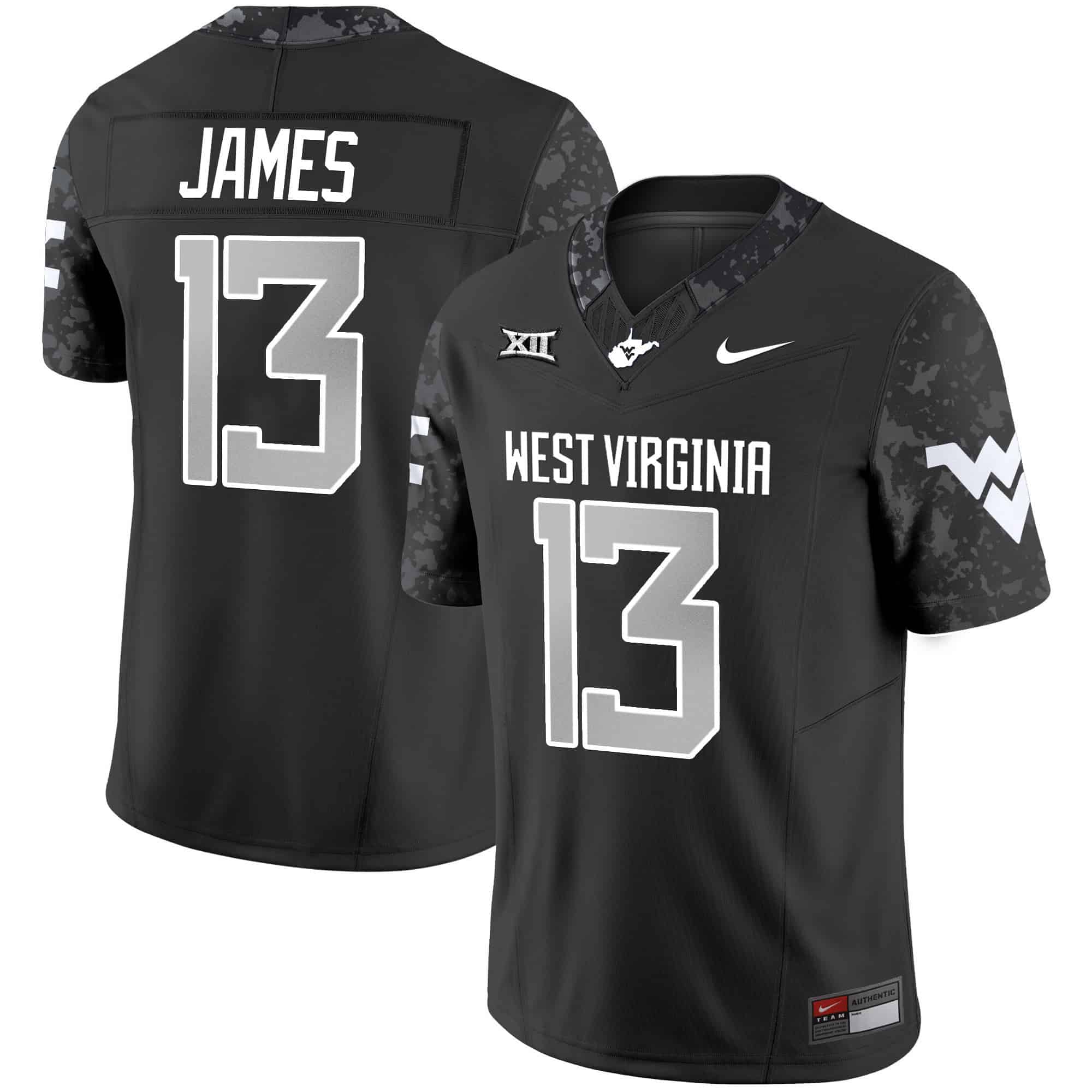 West Virginia Mountaineers 2024 Vapor Limited Custom Jersey V2 – All Stitched #13 Sam James