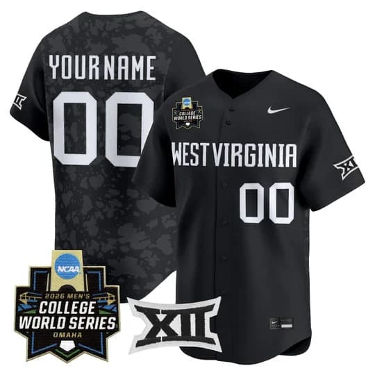 West Virginia Mountaineers 2026 World  Series Patch Vapor Premier Limited Custom Jersey - All Stitched