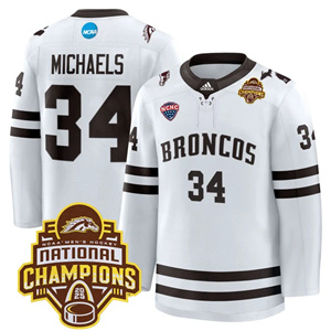 Western Michigan Broncos 2025 National Champions Patch Premium Custom Jersey - All Stitched  Owen Michaels