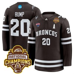 Western Michigan Broncos 2025 National Champions Patch Premium Custom Jersey - All Stitched Alex Bump 20
