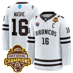 Western Michigan Broncos 2025 National Champions Patch Premium Custom Jersey - All Stitched Tim Washe    16