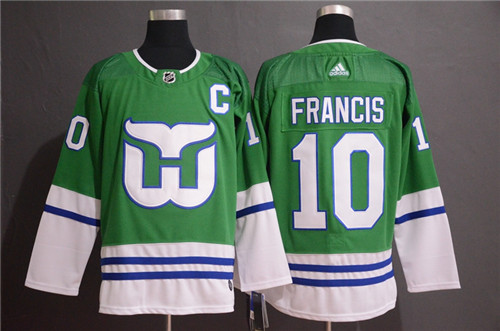 Whalers 10 Ron Francis Green Adidas Jersey