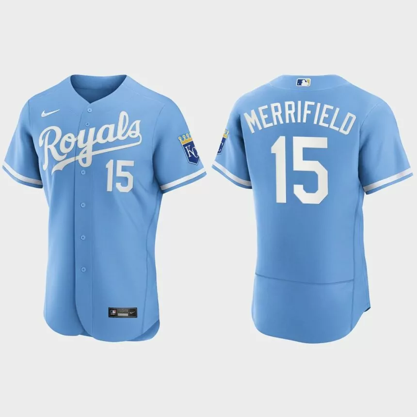 Whit Merrifield Kansas City Royals 2022 Authentic Jersey – Powder Blue