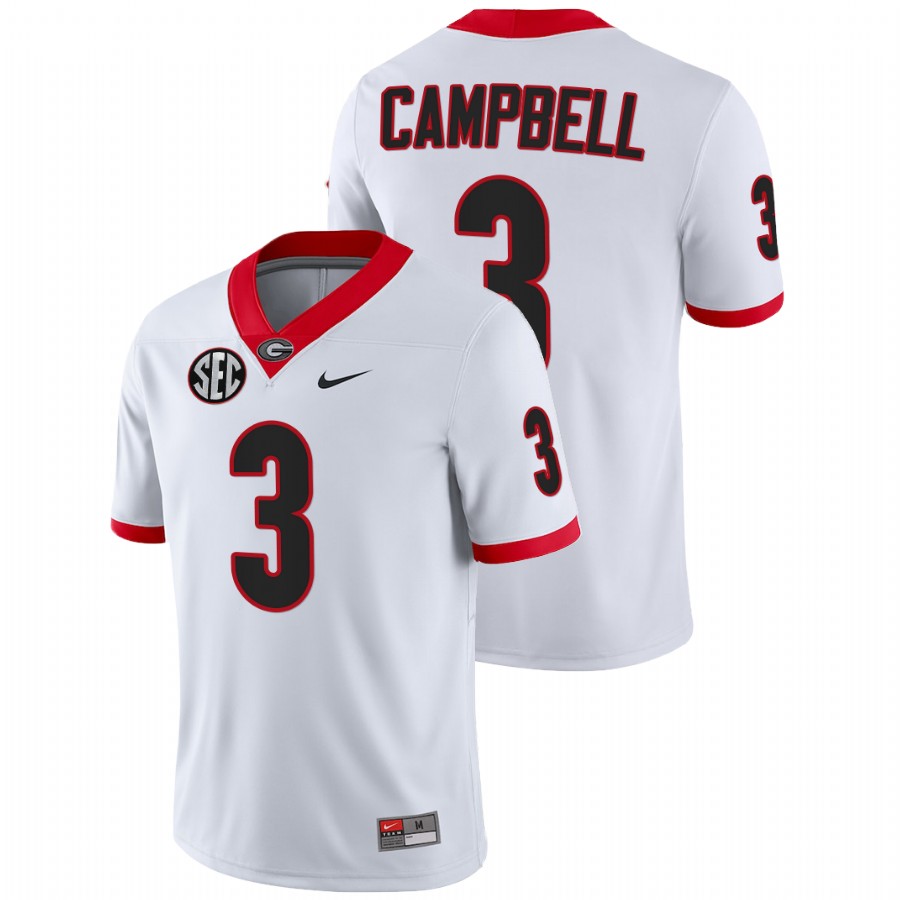 White Men Georgia Bulldogs Tyson Campbell College Football NFL Alumni Jersey