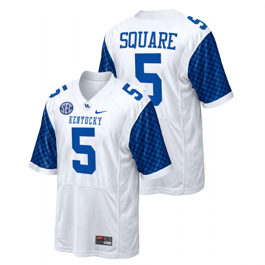 White Men Kentucky Wildcats DeAndre Square College Football Replica Jersey