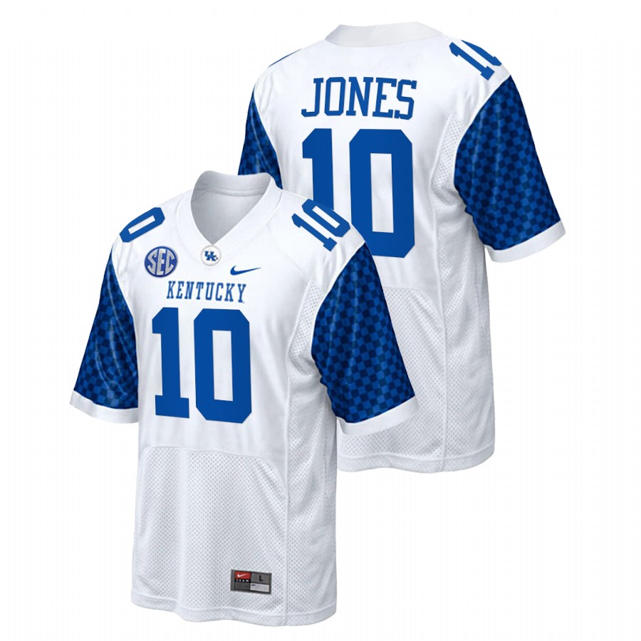 White Men Kentucky Wildcats Jacquez Jones College Football Replica Jersey