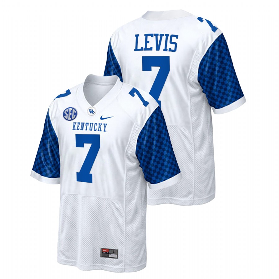 White Men Kentucky Wildcats Will Levis College Football Replica Jersey