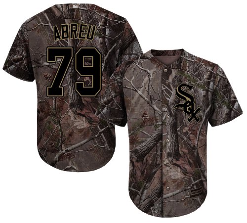White Sox #79 Jose Abreu Camo Realtree Collection Cool Base Stitched Youth Baseball Jersey