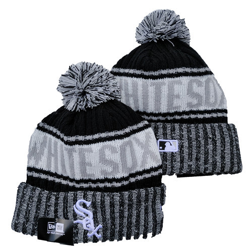 White Sox Team Logo Pom Knit Hat YD