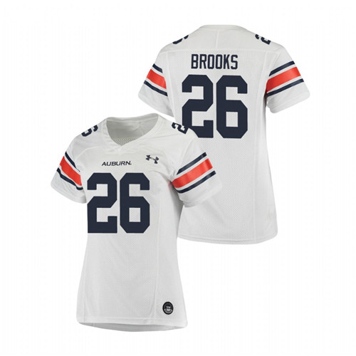 White Women's Auburn Tigers Dylan Brooks Replica Football Jersey