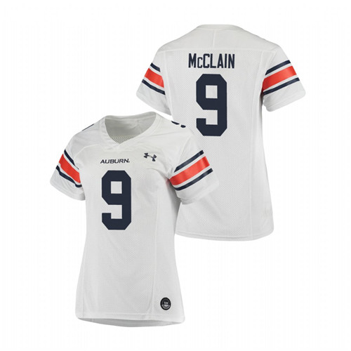White Women's Auburn Tigers Zakoby McClain Replica Football Jersey