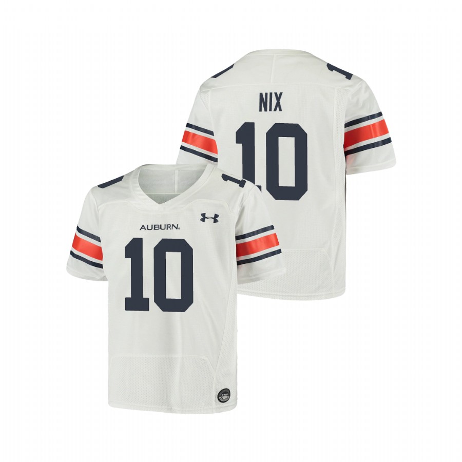 White Youth Auburn Tigers Bo Nix Replica Football Jersey