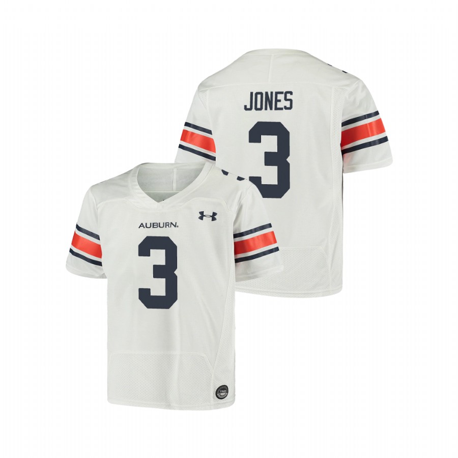 White Youth Auburn Tigers Jonathan Jones Replica Football Jersey