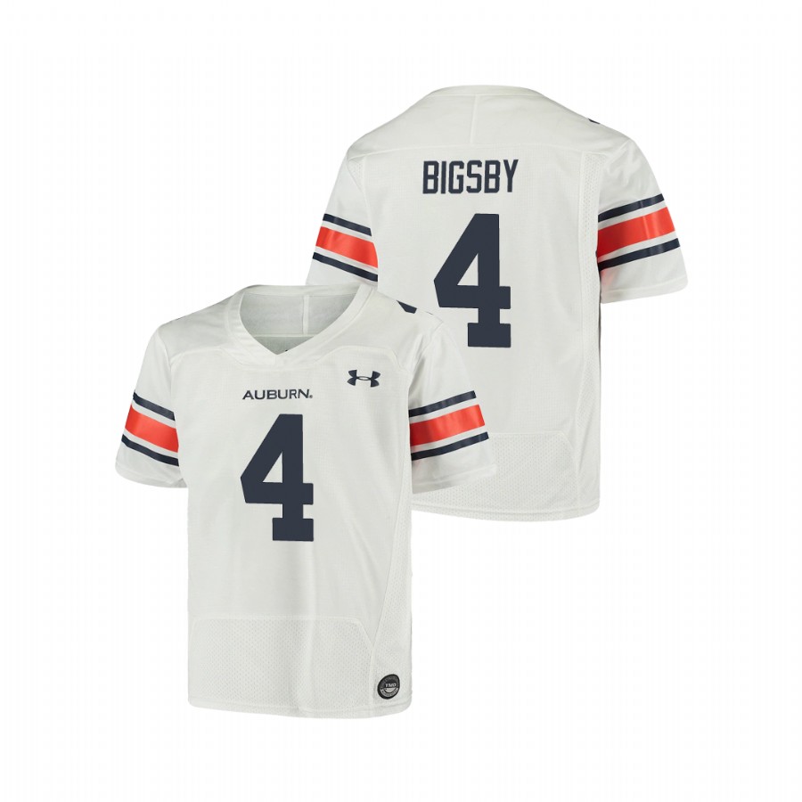 White Youth Auburn Tigers Tank Bigsby Replica Football Jersey