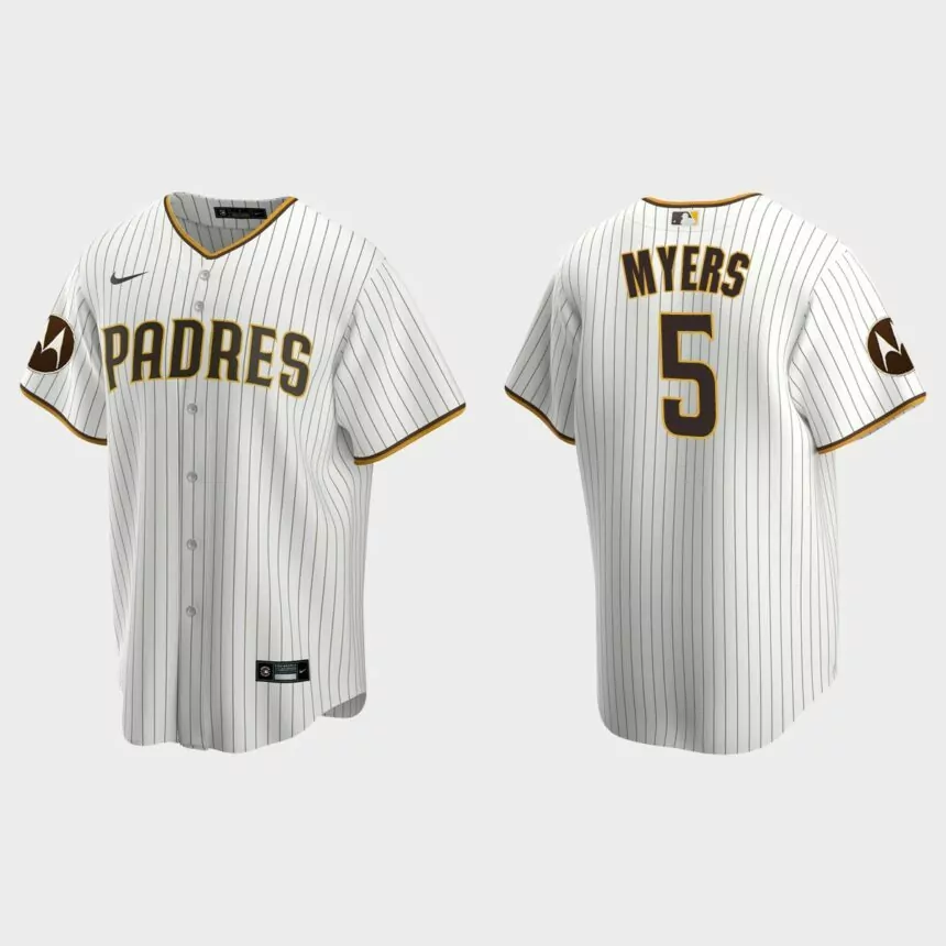 Wil Myers San Diego Padres 2023 Motorola Patch Replica Jersey – White
