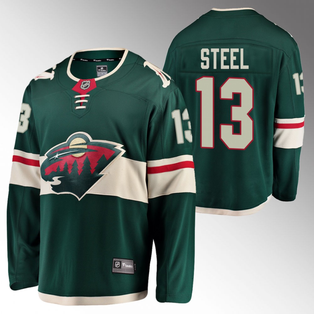 Wild #13 Sam Steel Green Home Jersey