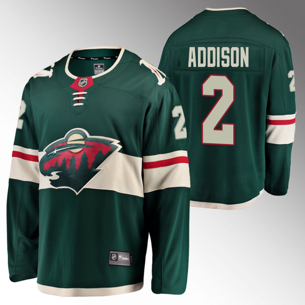 Wild #2 Calen Addison Green Home Jersey