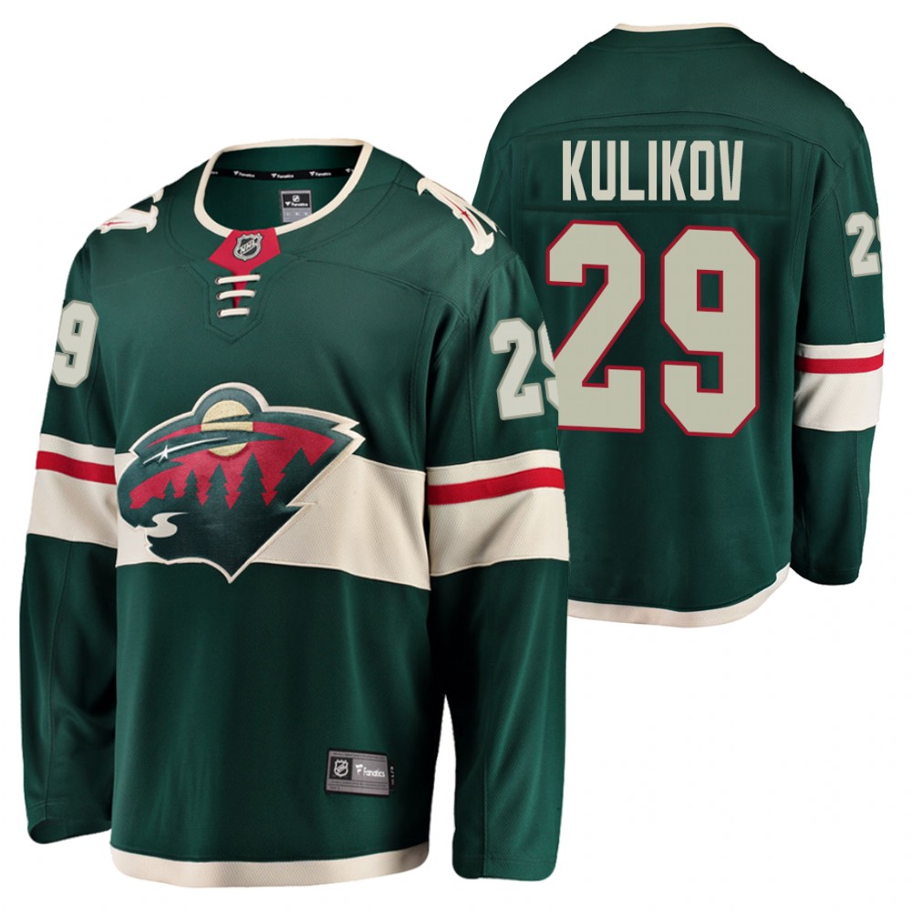 Wild #29 Dmitry Kulikov Green 2021 Home Jersey