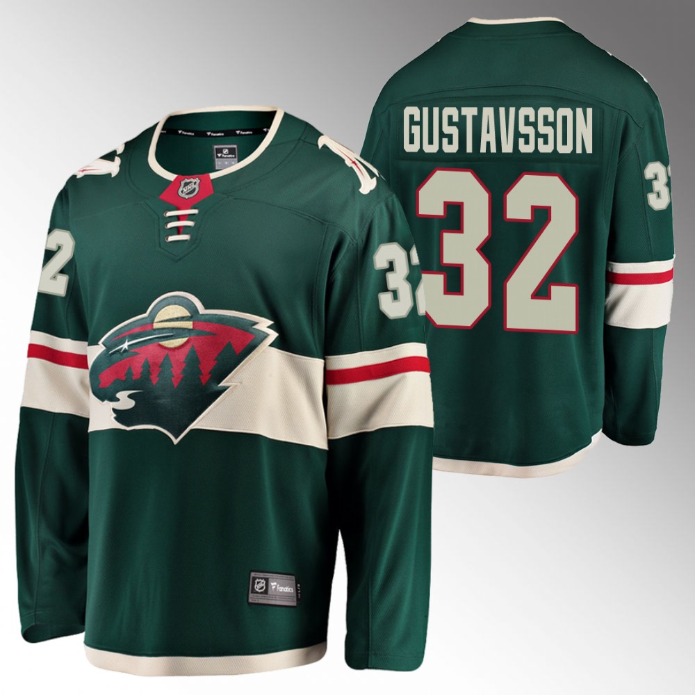 Wild #32 Filip Gustavsson Green 2022 Home Jersey