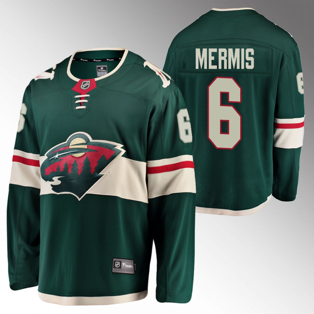 Wild #6 Dakota Mermis Green Home Jersey