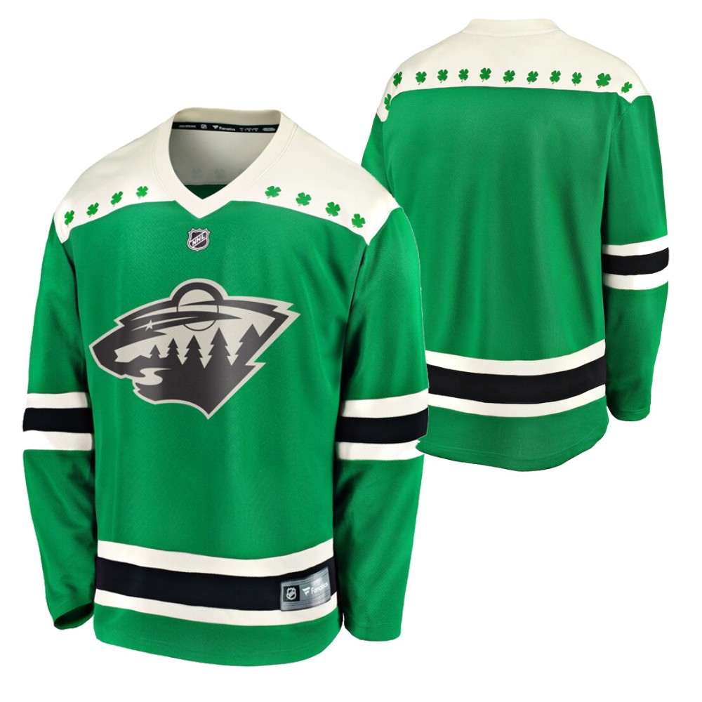 Wild 2021 St Patricks Day Green Men Jersey