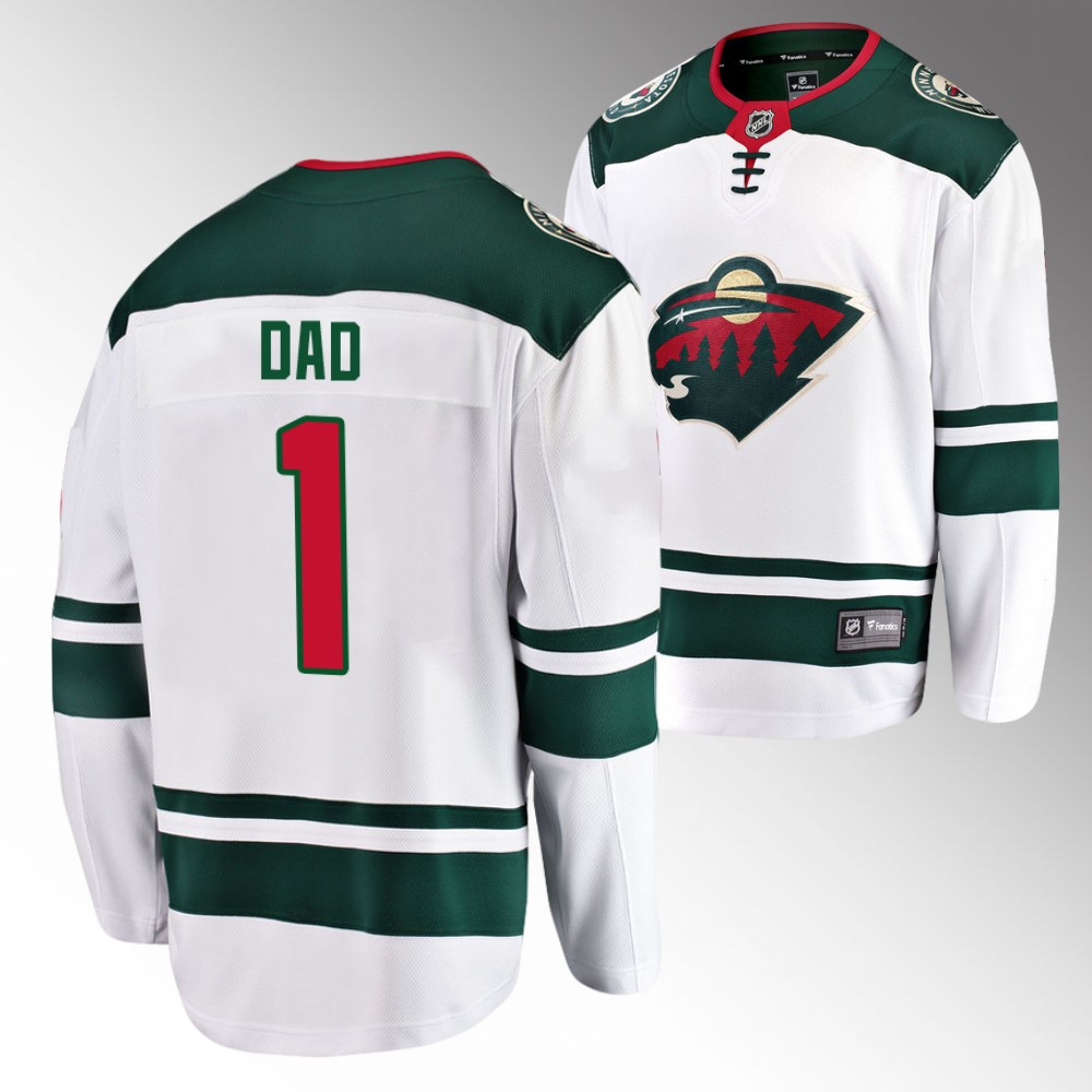Wild 2022 Fathers Day Gift White Jersey NO.1 Dad