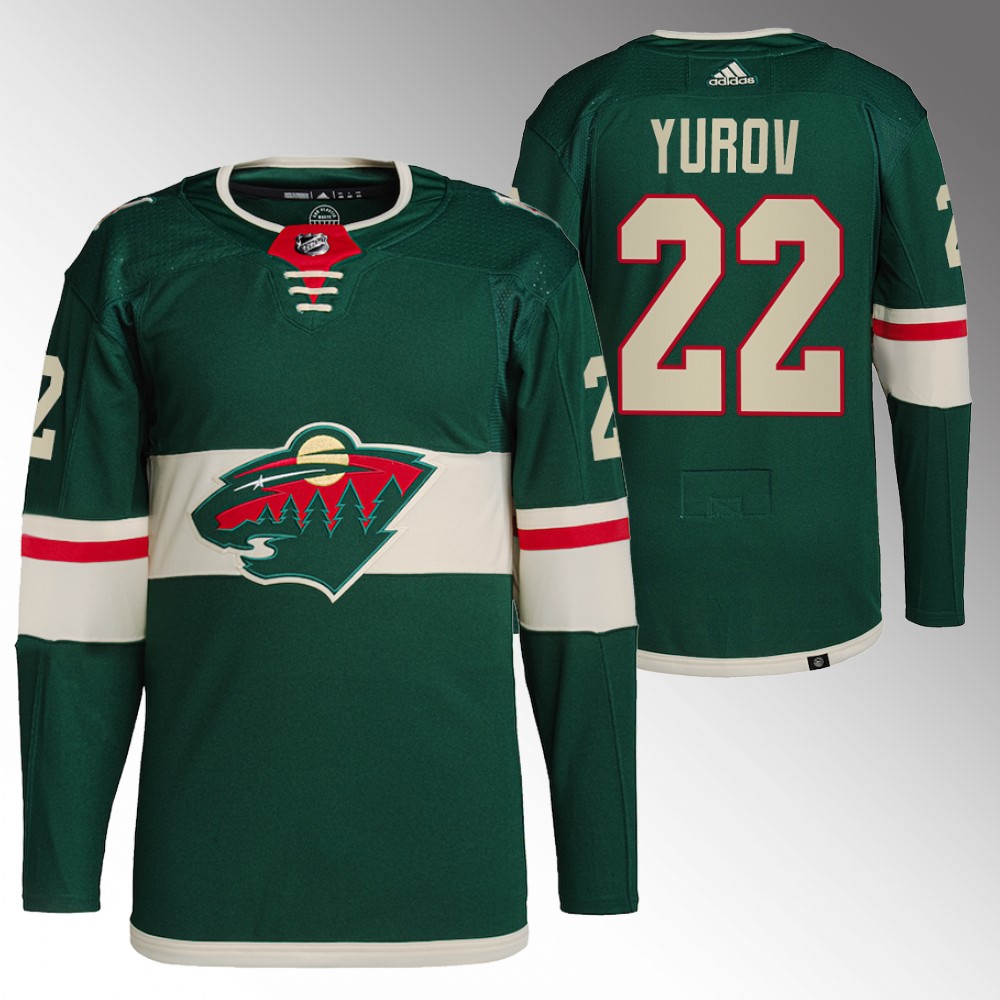 Wild 2022 NHL Draft Danila Yurov Green Jersey Authentic Primegreen Home
