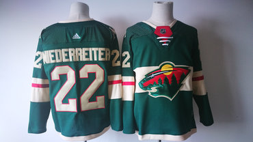 Wild 22 Nino Niederreiter Green Adidas Jersey