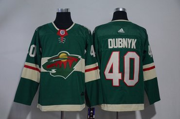 Wild 40 Devan Dubnyk Green Adidas Jersey