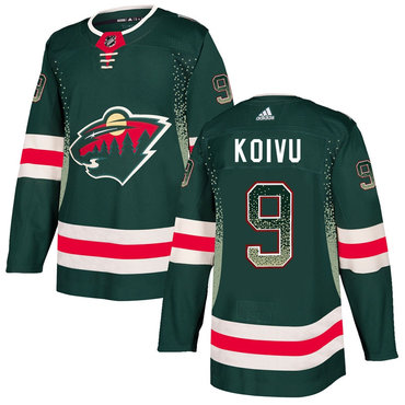 Wild 9 Mikko Koivu Green Drift Fashion Adidas Jersey