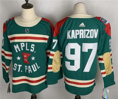 Wild 97 Kirill Kaprizov Green 2022 Winter Classic Adidas Jersey