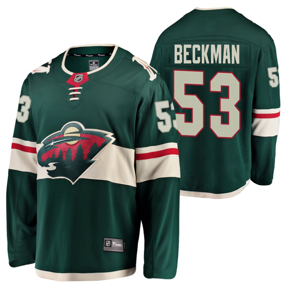 Wild Adam Beckman Jersey Home Green Player Men