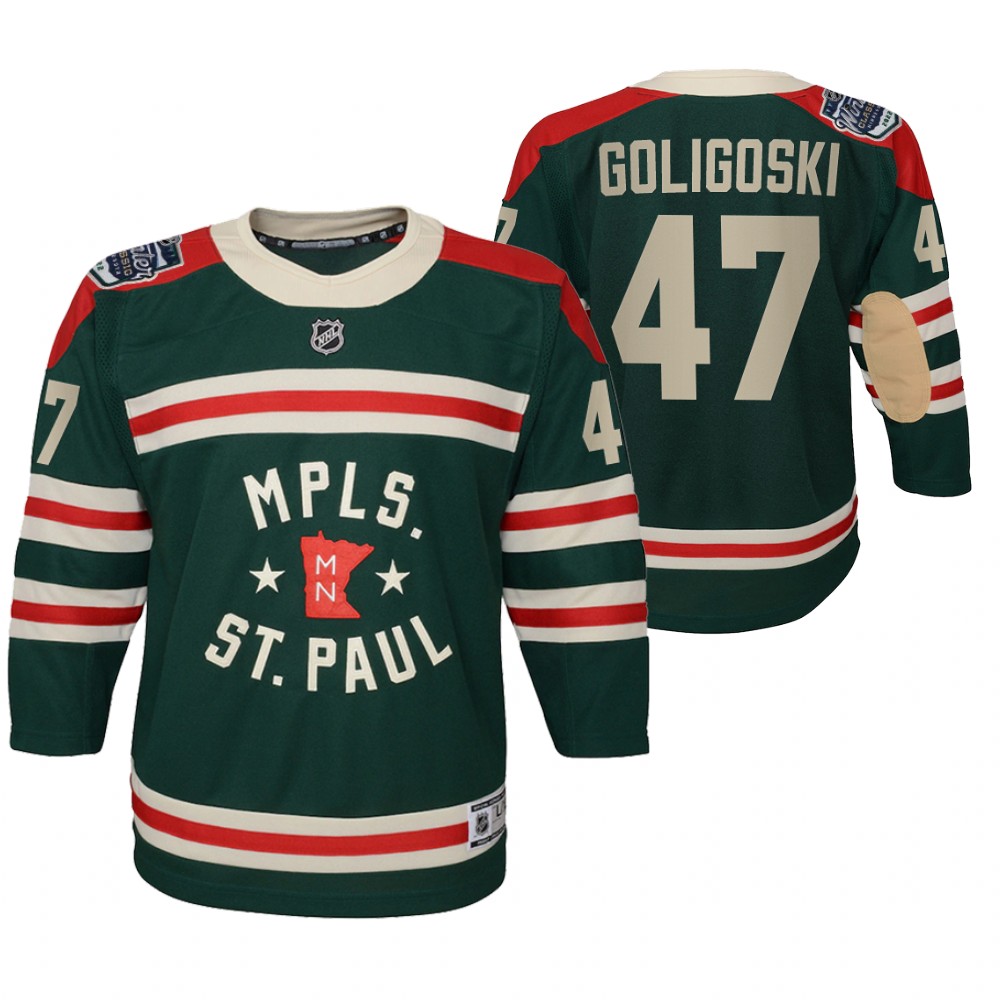 Wild Alex Goligoski 2022 Winter Classic Jersey Youth State of Hockey