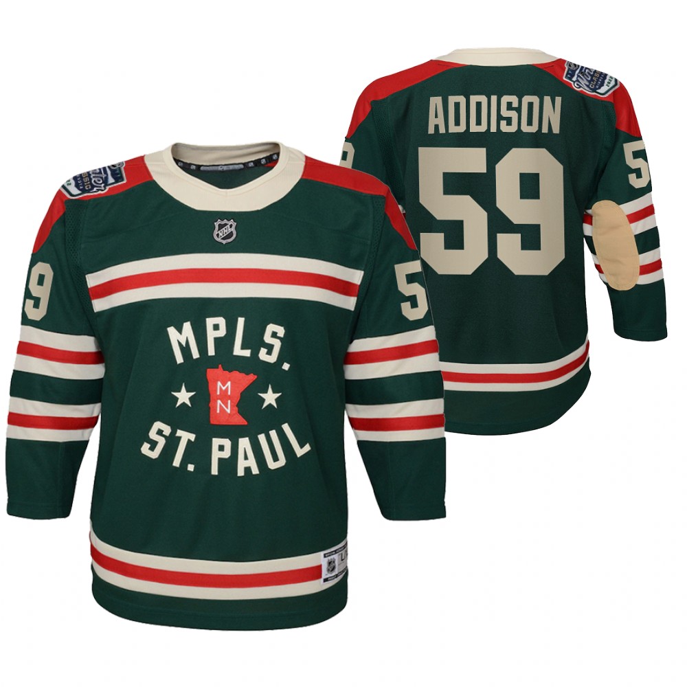 Wild Calen Addison 2022 Winter Classic Jersey Youth State of Hockey