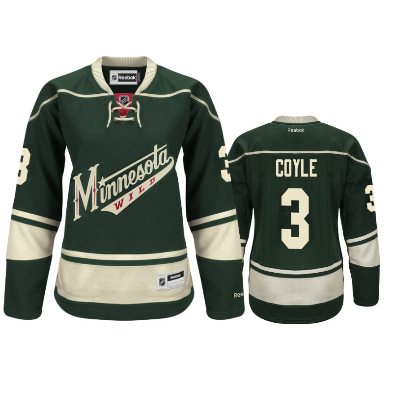 Wild Charlie Coyle Green Premier Alternate Jersey
