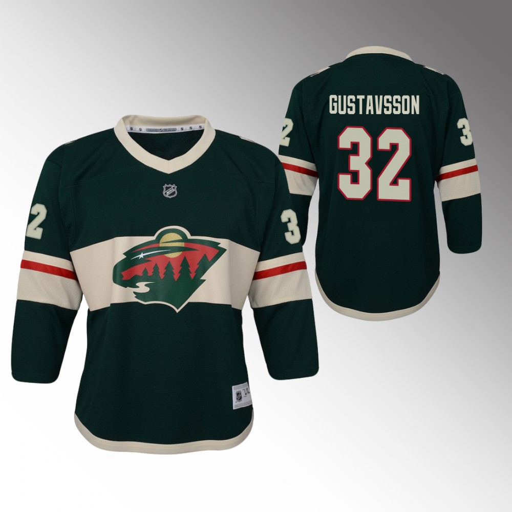 Wild Filip Gustavsson 2022 Home Jersey Youth Breakaway Player