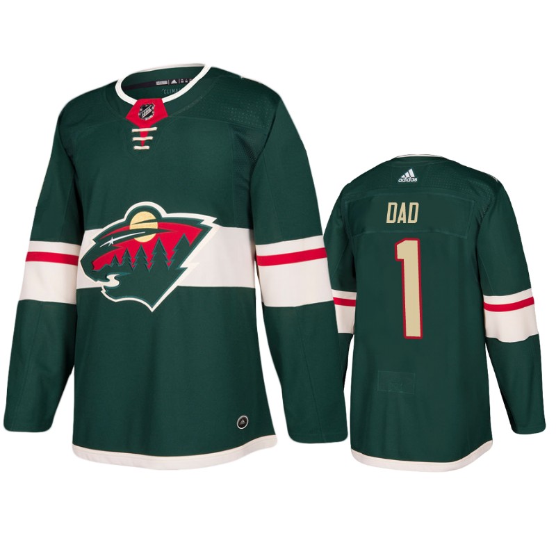 Wild Green Number 1 Dad Father's Day Jersey