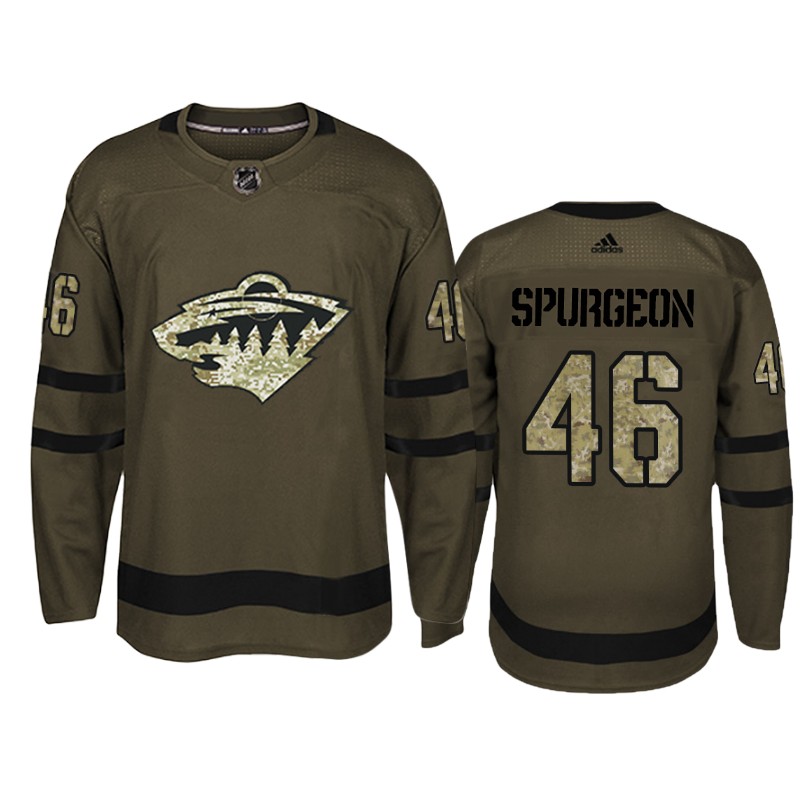 Wild Jared Spurgeon Camo Military Jersey