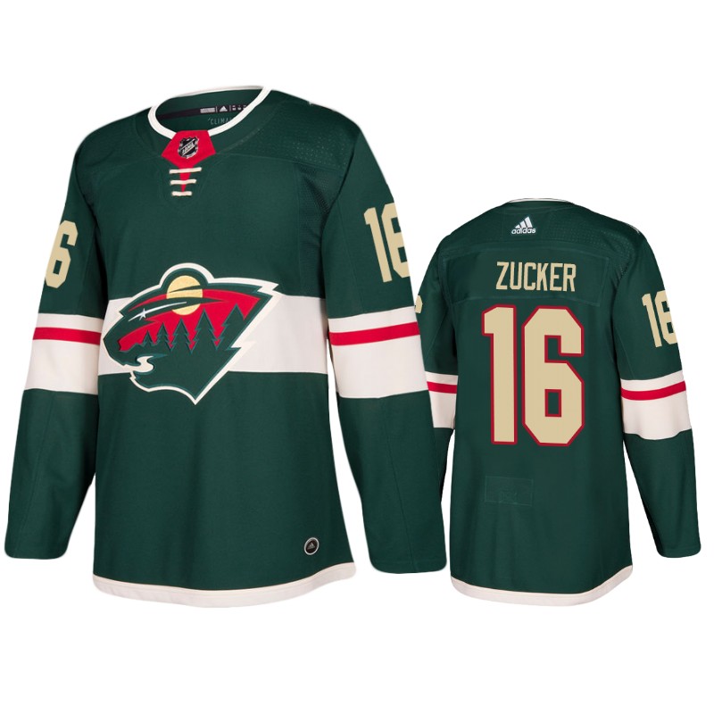 Wild Jason Zucker Green Home Jersey