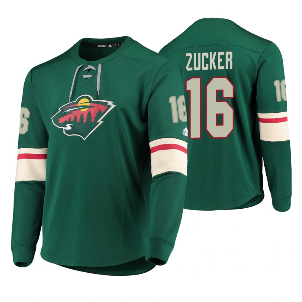 Wild Jason Zucker Green Platinum Jersey