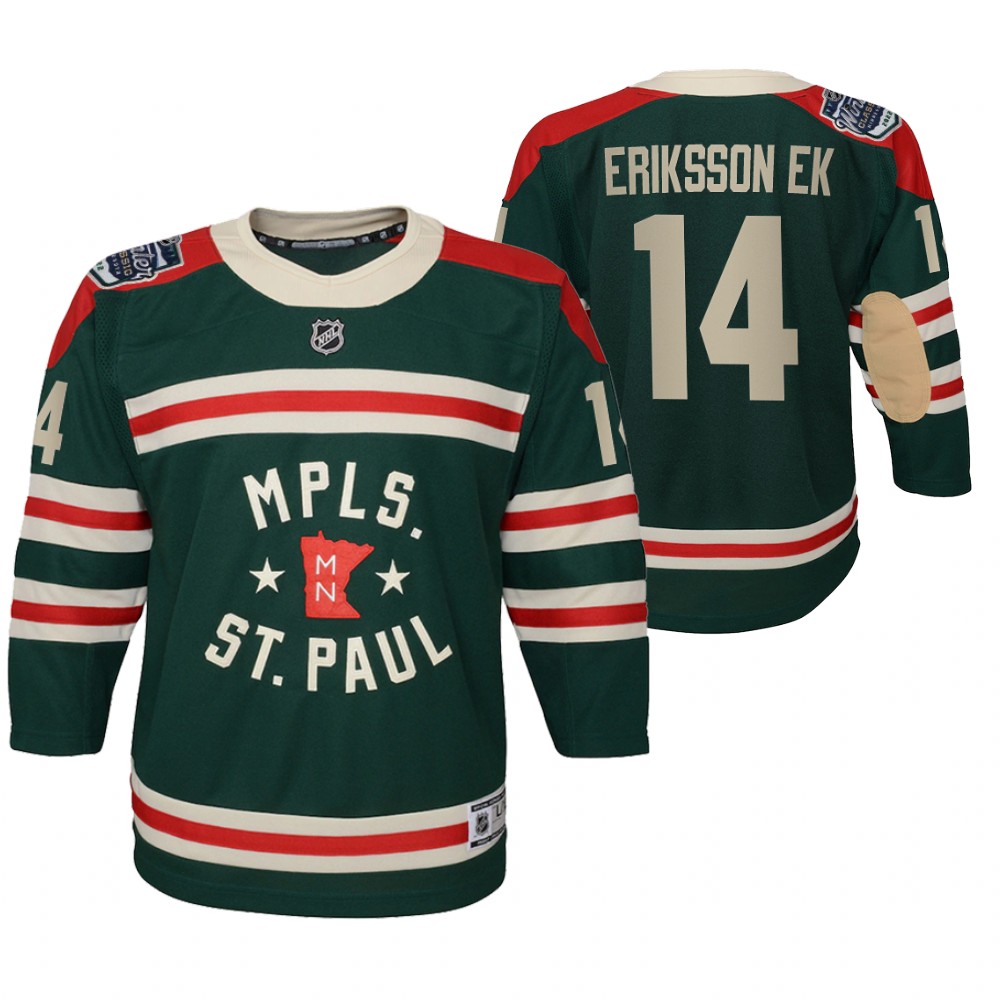 Wild Joel Eriksson Ek 2022 Winter Classic Jersey Youth State of Hockey