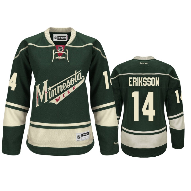 Wild Joel Eriksson Ek Green Premier Alternate Jersey