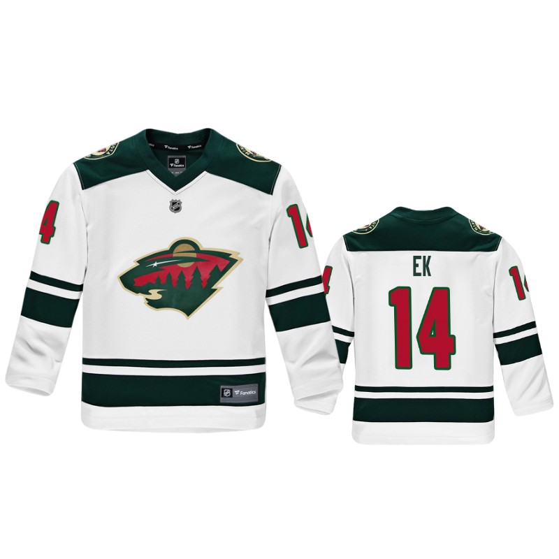 Wild Joel Eriksson Ek White Replica Player Fanatics Branded Jersey