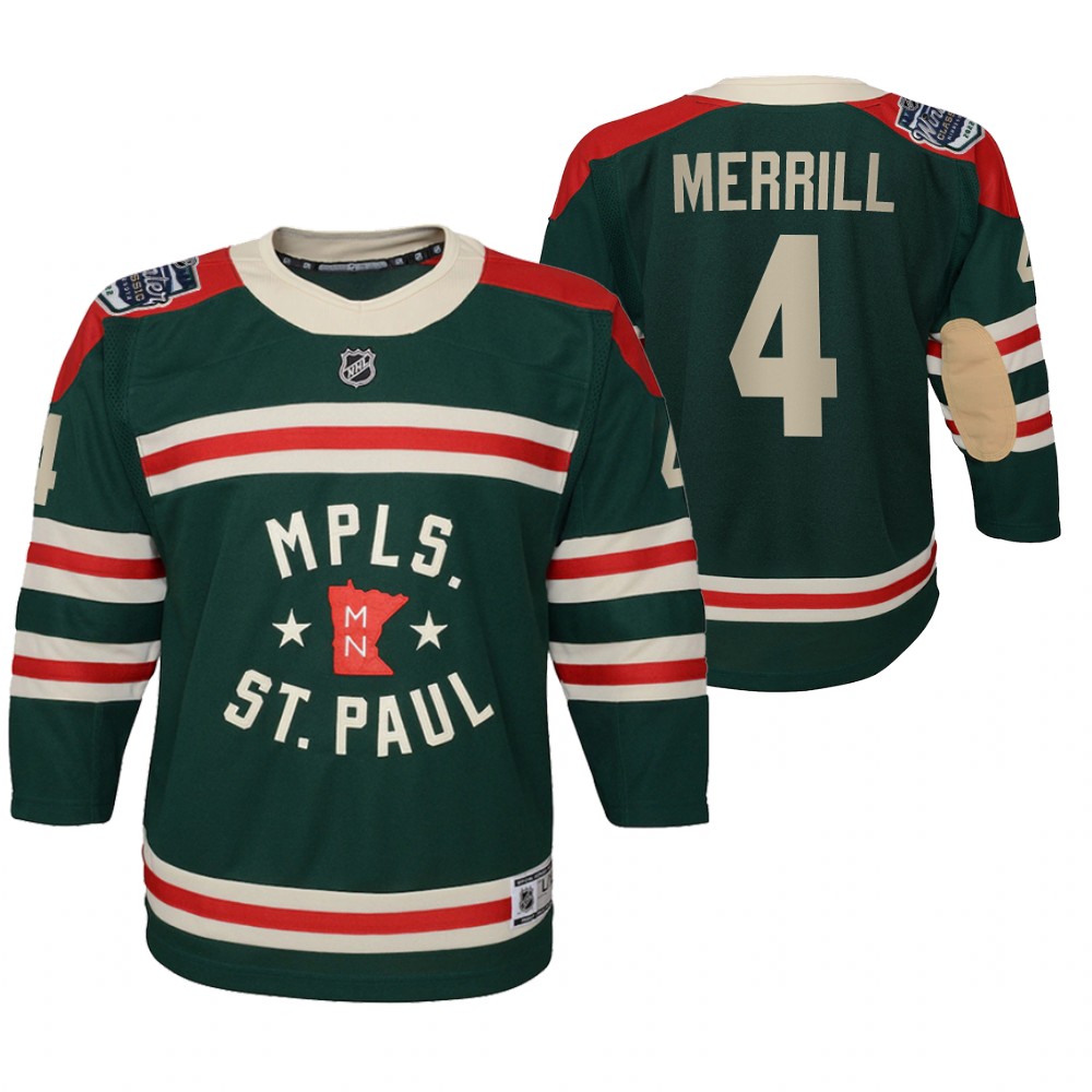 Wild Jon Merrill 2022 Winter Classic Jersey Youth State of Hockey