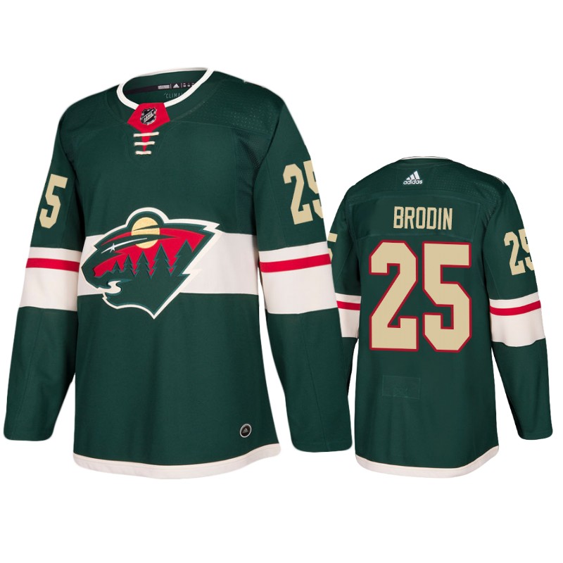 Wild Jonas Brodin Green Home Jersey
