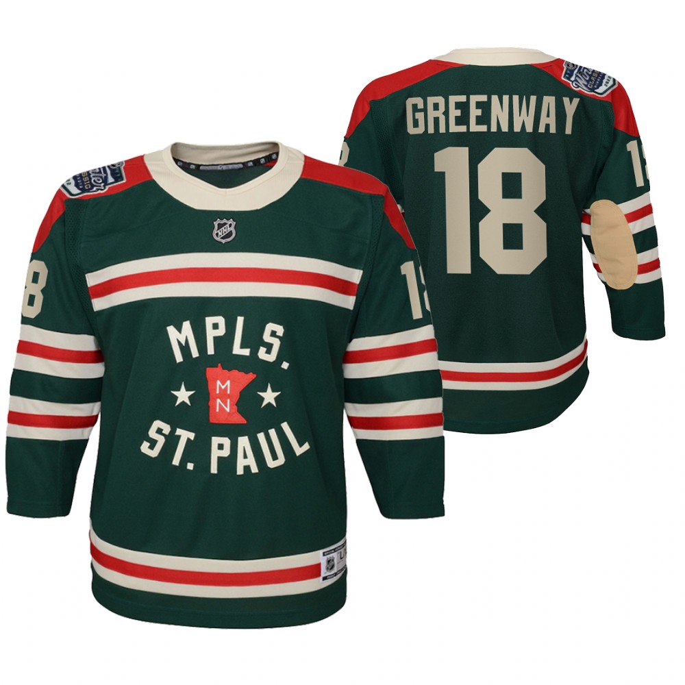 Wild Jordan Greenway 2022 Winter Classic Jersey Youth State of Hockey