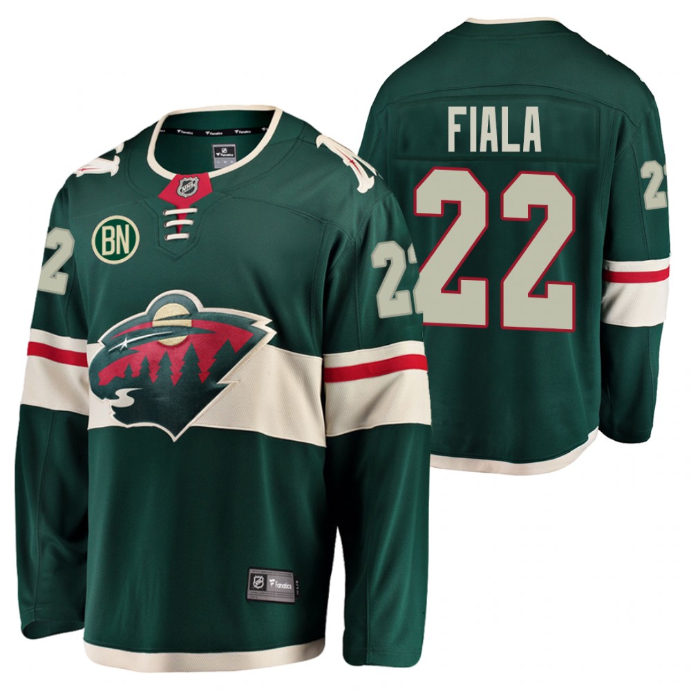 Wild Kevin Fiala Green Breakaway Player Home Jersey