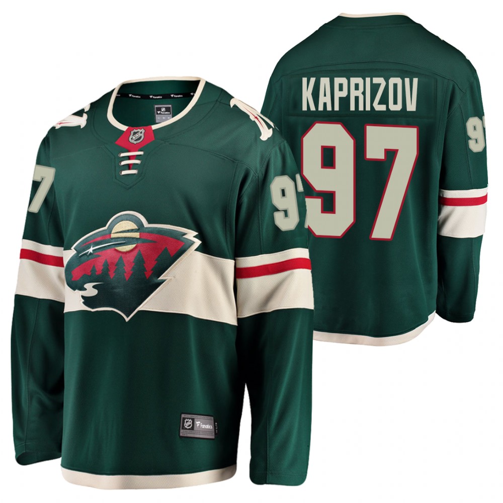 Wild Kirill Kaprizov Jersey Home Green Breakaway Player Men's