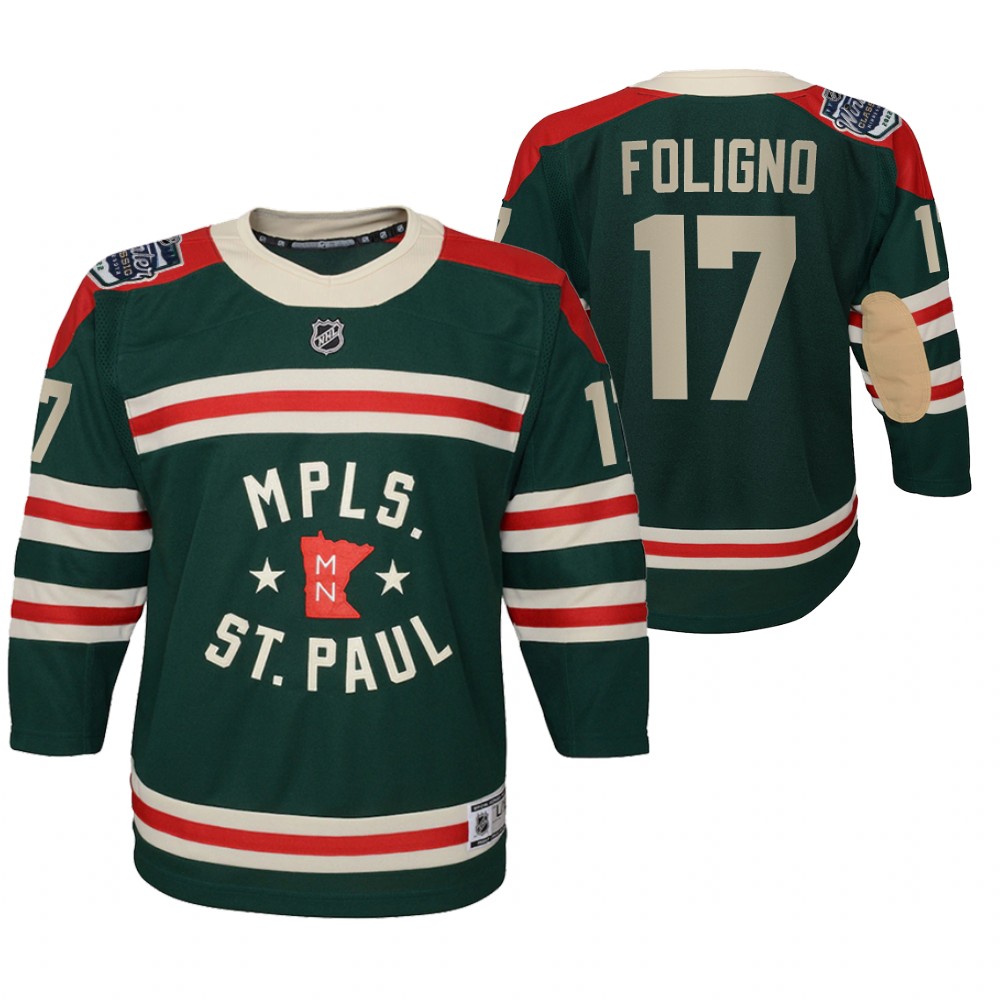 Wild Marcus Foligno 2022 Winter Classic Jersey Youth State of Hockey